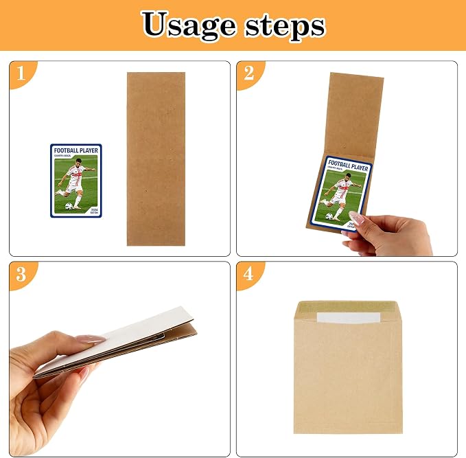 Klmnop 100 Pack 3" x 4.5" Cardboard Card Sleeves - Image 4