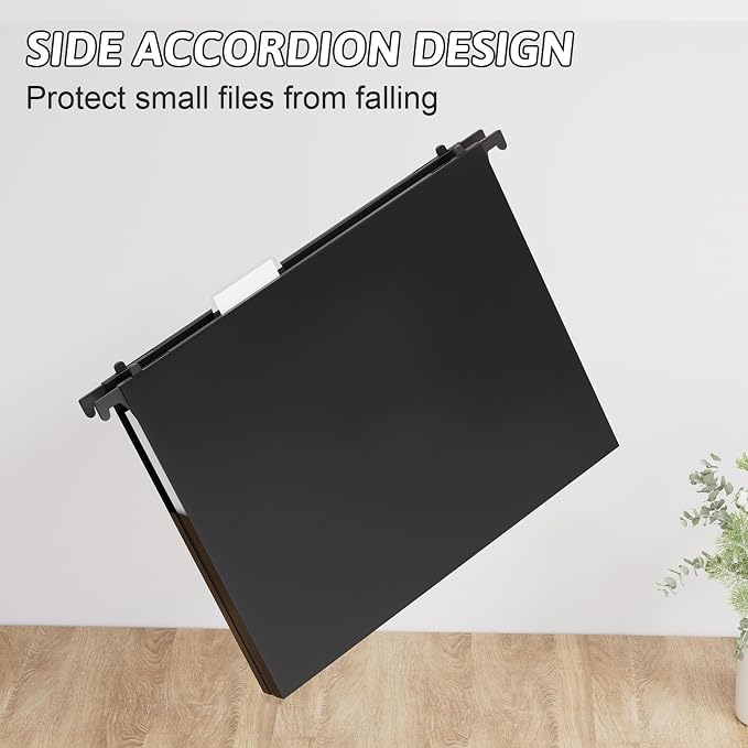 Plastic Extra Capacity Hanging File Folders Letter Size, Heavy Duty 1" - Image 5