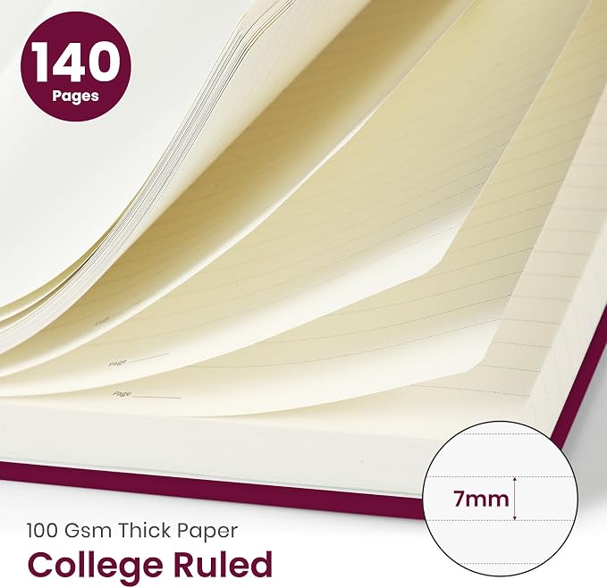 Taja Lined Spiral Journal Notebook - Image 2
