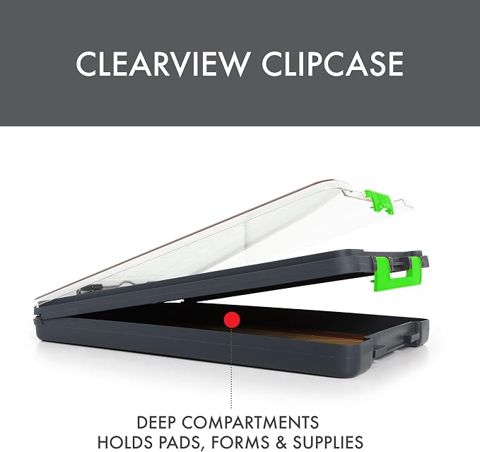 Dexas Clearview Clipcase clipboard13.75 X 9.5 in, Stay Organized and Dry. Ideal - Image 10