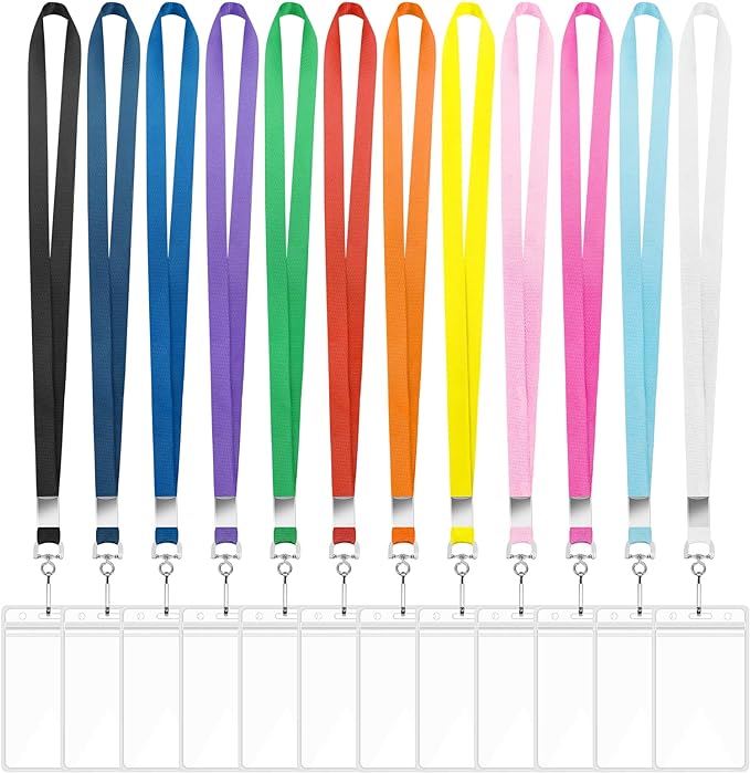 48 Pack Lanyards for ID Badges Cruise Lanyard for Ship Cards by BESARME