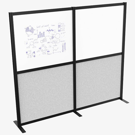 VIVO Modular Wall System, 2 PET and Whiteboard Panels, Professional Office by VIVO
