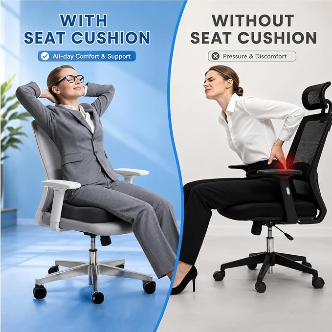 2 Pack Seat Cushion for Office Chairs - Image 2