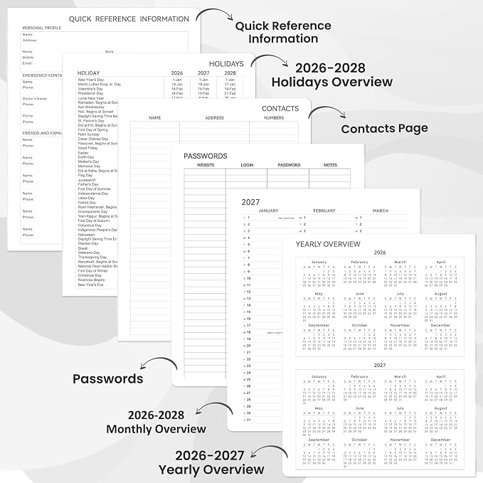 2026-2028 Monthly Planner/Calendar - Image 4