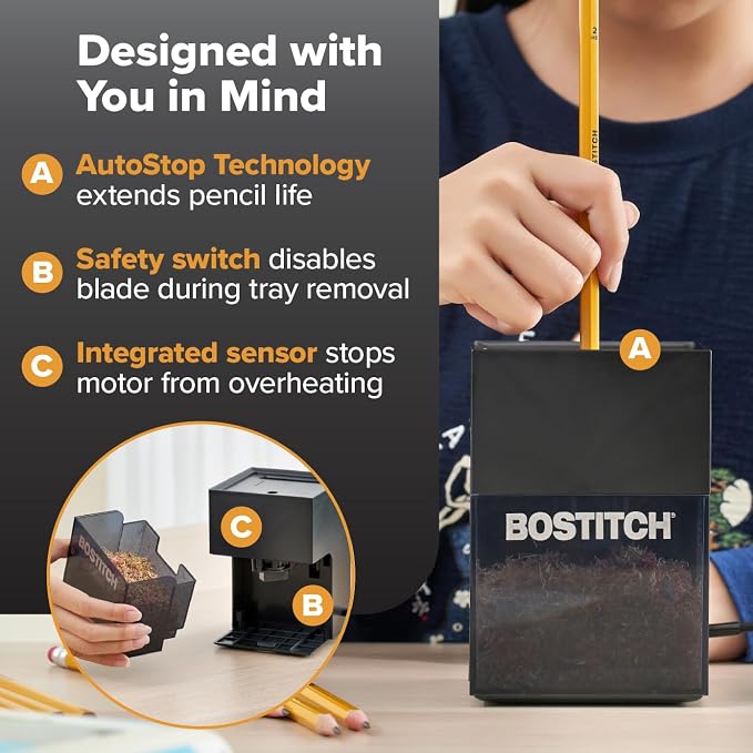 Bostitch Konnect Rechargeable Battery Pencil Sharpener - Image 5