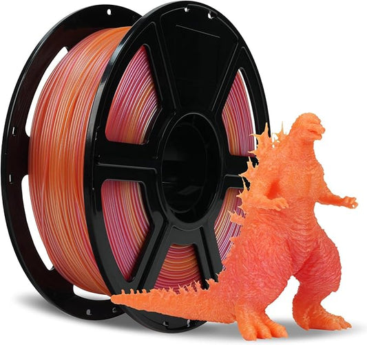 FLASHFORGE Chameleon Gradient Rapid PLA Filament Yellow & Pink, High Flow Speedy Filament 1.75mm Max 500mm/s Fast Printing, Displays Shimmering Effects from Various Angles and Light-DeskLoop Office