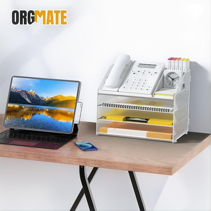 Letter Tray Paper, 4 Tier Desk Organizer - Image 7