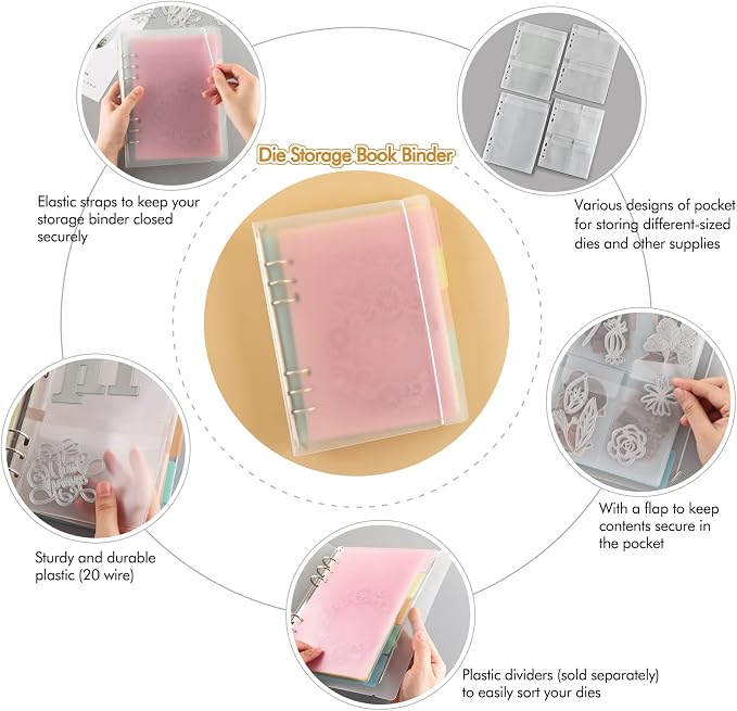 CYFUN DESIGN 10 Sheet Binder Pockets Inserts - Image 4