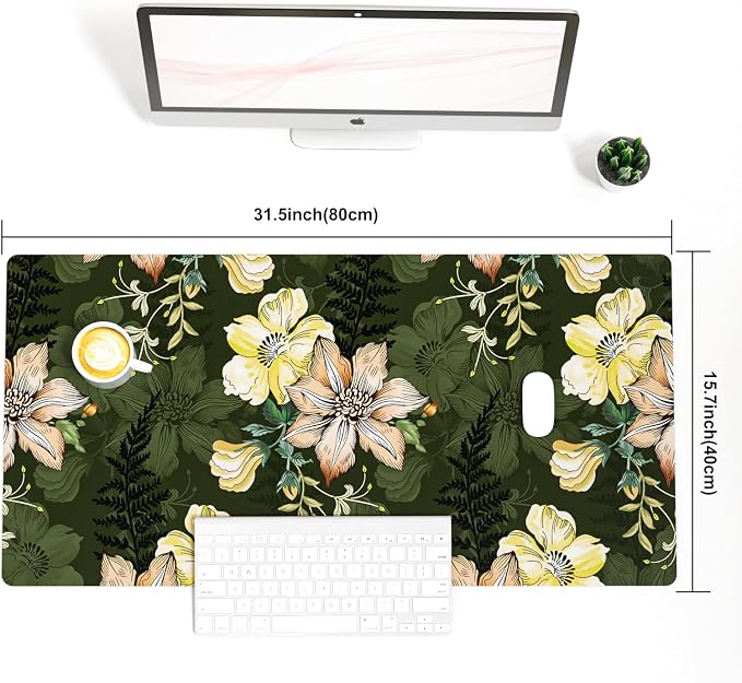 Colorful Star Large Mouse Pad, PU Leather Waterproof Desk Mat, Computer Gaming - Image 7