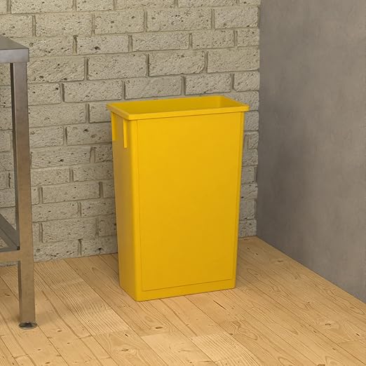 23 Gallon Yellow Slim Jim Trash Can-DeskLoop Office