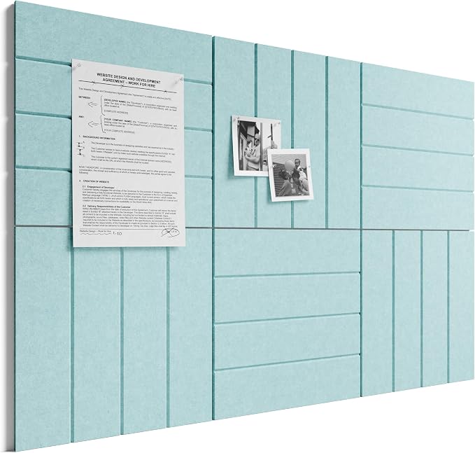 Bumusty Large Cork Board Alternative-36 x 24" Felt Bulletin Board Tiles by BUMUSTY