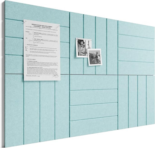 Bumusty Large Cork Board Alternative-36 x 24" Felt Bulletin Board Tiles by BUMUSTY