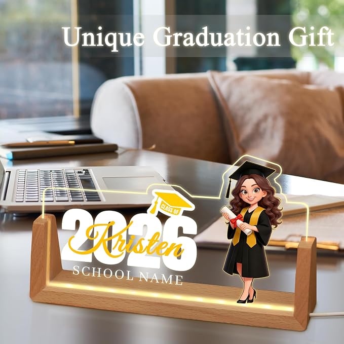 Custom Light Up Name Plate for Desk, Desk Name Plate Personalized - Image 6