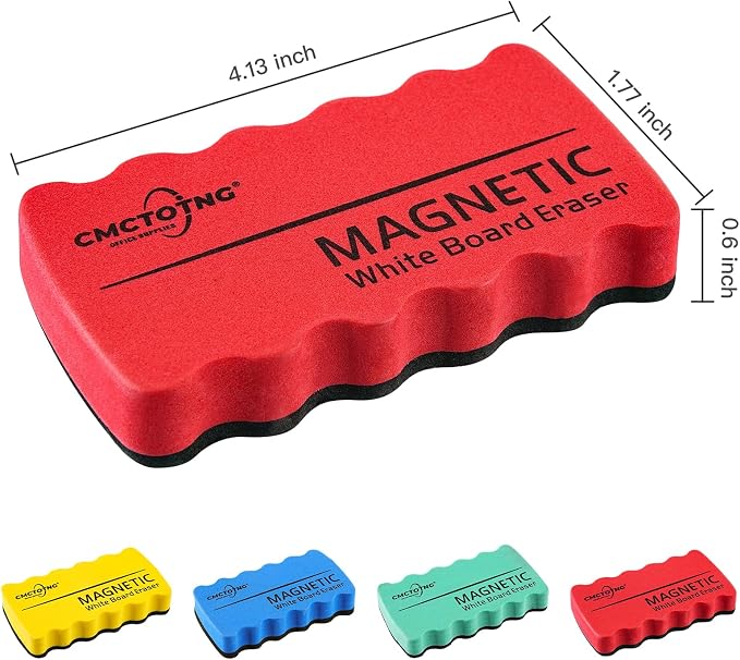 8Pcs Magnetic Dry Erase Foam Eraser - Image 3