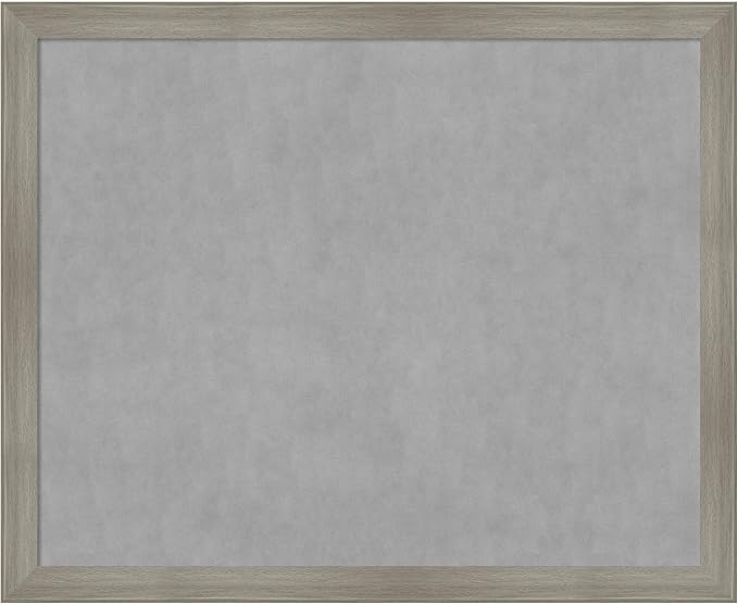 Amanti Art Grey Framed Magnetic Board 36x44 X-Large Vision Board by AmantiArt