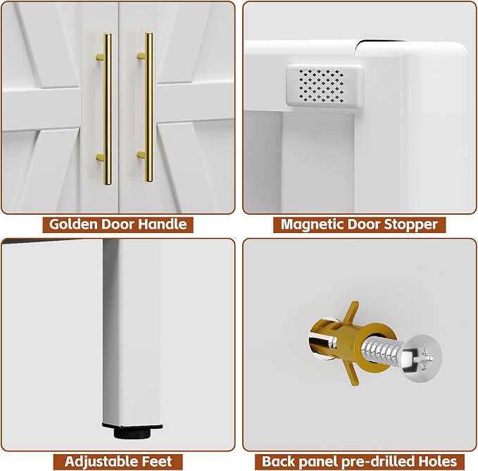 SUPEER Metal Wardrobe Cabinet - Image 4