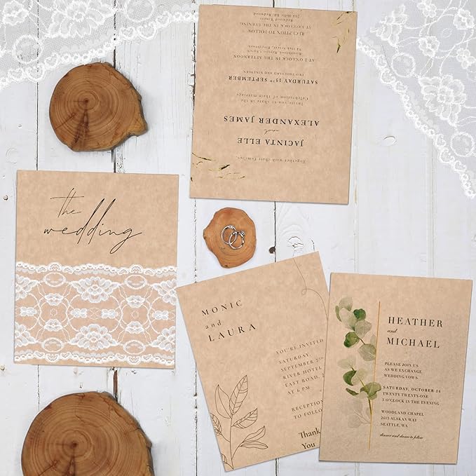 24 Sheets Parchment Cardstock 8.5 x 11 Textured Printer Paper, Goefun 90lb Tan Card Stock Printer Paper for Scrapbooking, Cardmaking, Invitations and Crafts-DeskLoop Office