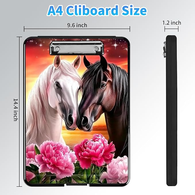 Clipboard with Storage, A4 High Capacity Clip Boards 14.4 x 9.6, Heavy Duty - Image 2