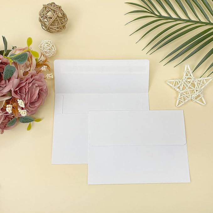 4x6 White Envelopes For Invitation, 4X6 Envelopes for A6 cards, Self Seal - Image 6