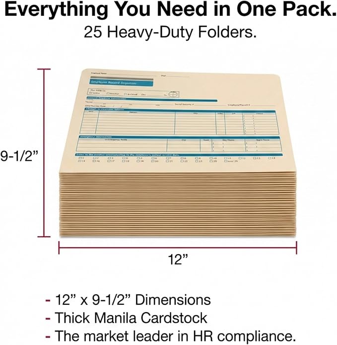 ComplyRight Employee Record Organizer Expandable Folder, Document Filing Folder - Image 6