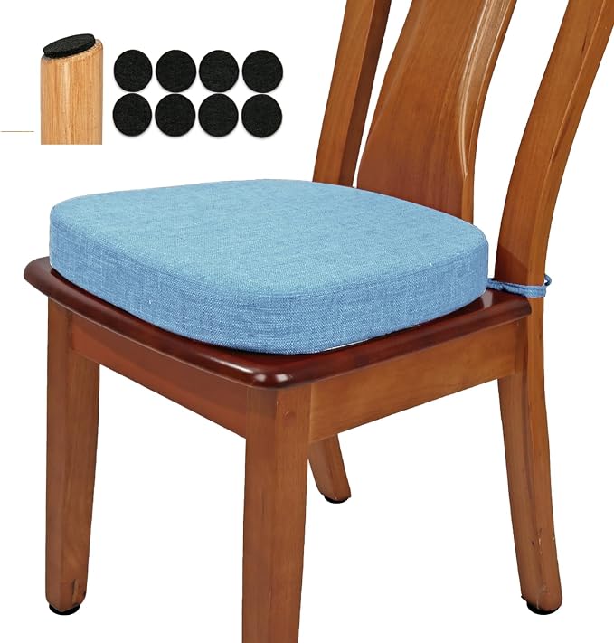 BUYUE Thickened 2.5" Friendly Woven Fabric Dining Chair Cushion, U-Shape High by BUYUE