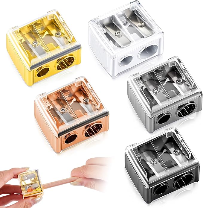 Chuangdi 5 Pack Makeup Pencil Sharpener Plastic Lip Liner Pencil Eyeliner by Chuangdi