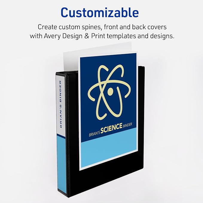Avery Heavy-Duty View 3 Ring Binder, 1.5 Inch One Touch Slant Rings, 375-Sheet - Image 6