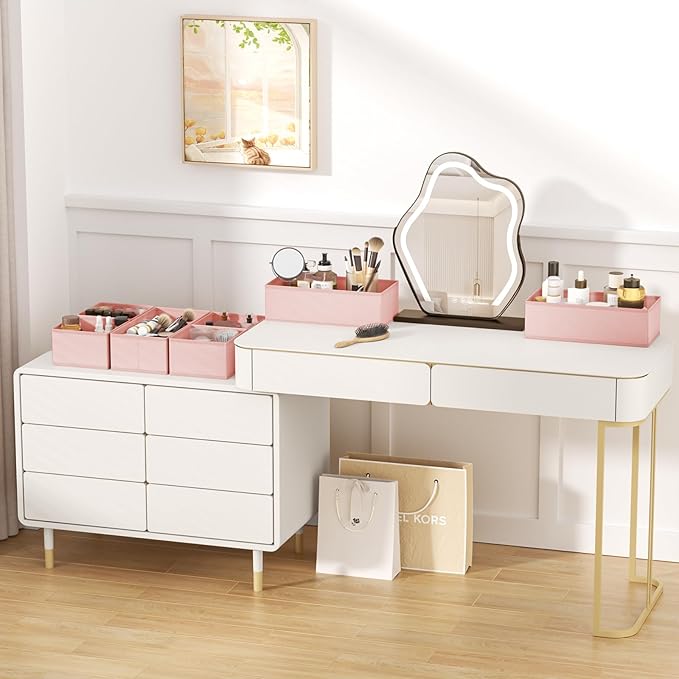 DIMJ Drawer Organizer Clothes Storage - 24 Pack Baby Dresser Organizer for Nursery, Small Fabric Closet Drawer Organizer Bins for Underwears Socks, Foldable Storage Dividers Organization for Bedroom-DeskLoop Office