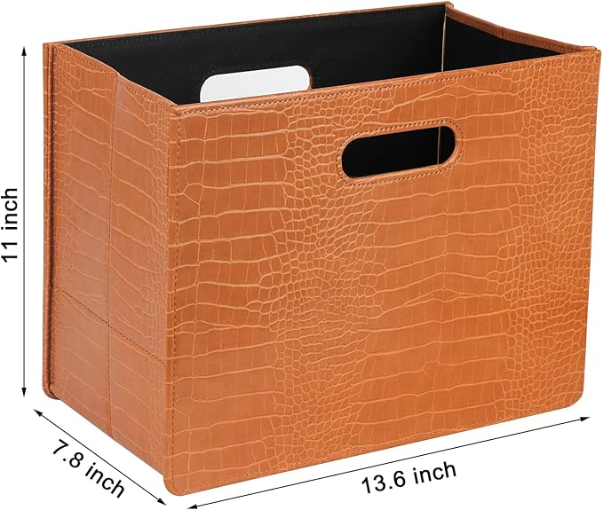 HofferRuffer Magazine Basket Holder, Foldable Magazine Rack, Document File - Image 2