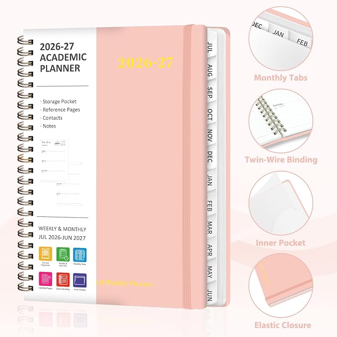 Planner 2026-2027, Weekly and Monthly Academic Year Calendar Planner, July 2026 - Image 5