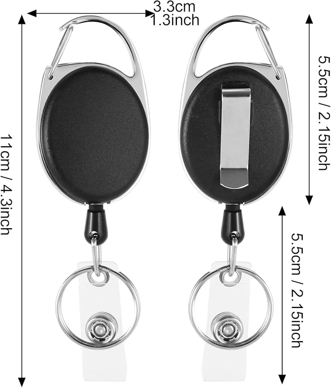 50 Pack Retractable Badge Holder - Image 6