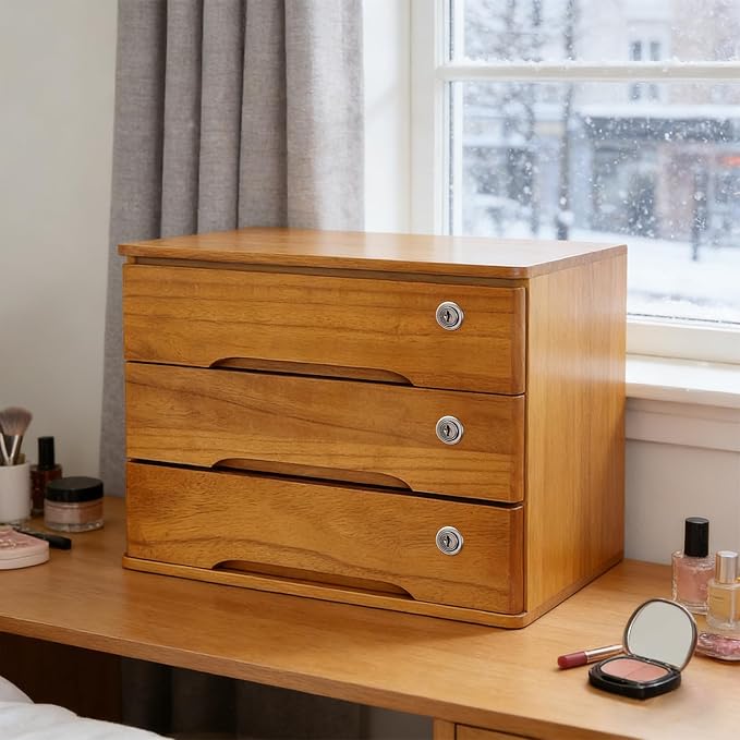 Wooden Desktop Storage Box - Image 2