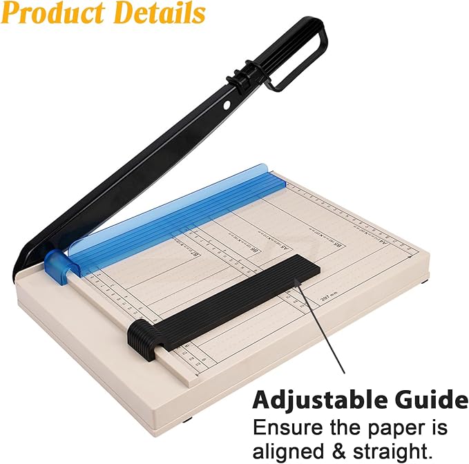 Paper Cutter, Heavy Duty Guillotine, Paper Trimmer - Image 4