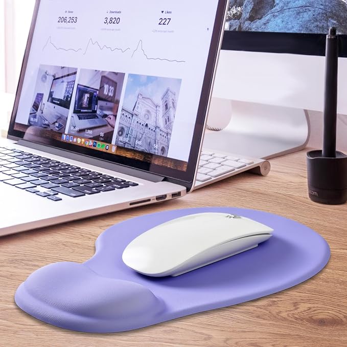 JIKIOU Mouse Pad, 2 Pack Ergonomic Mouse Pads - Image 7