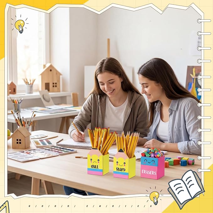 Gilprop 3 Pcs Back to School Sharp and Dull Pencil Holder - Image 6