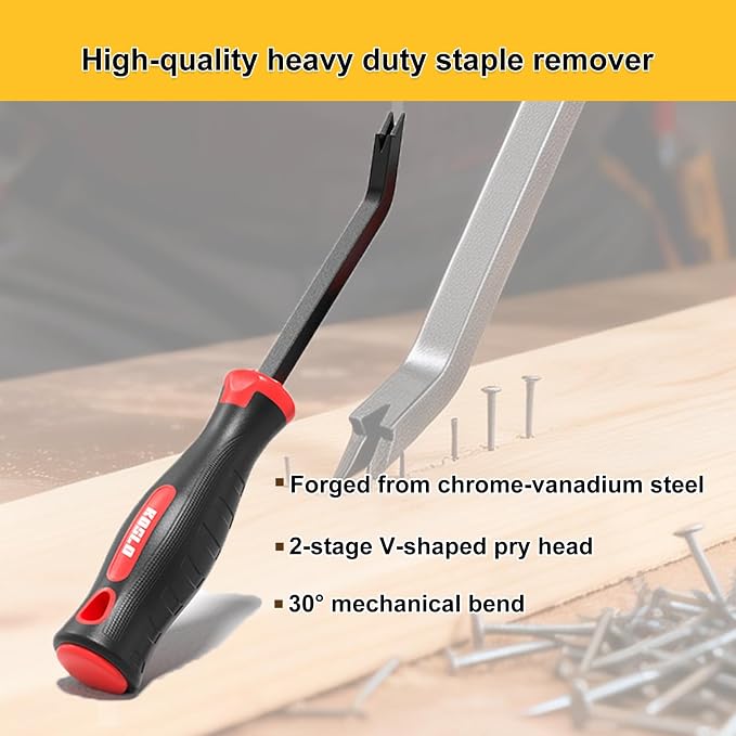 Staple Remover Heavy Duty Upholstery Staple Puller Lifter Tool Chrome Vanadium - Image 5