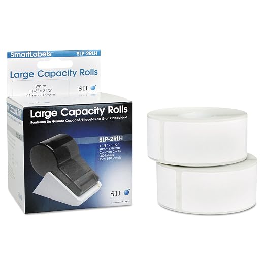 Seiko SLP2RLH Self-Adhesive Address Labels 1-1/8 x 3-1/2 White 520/Box by Unknown