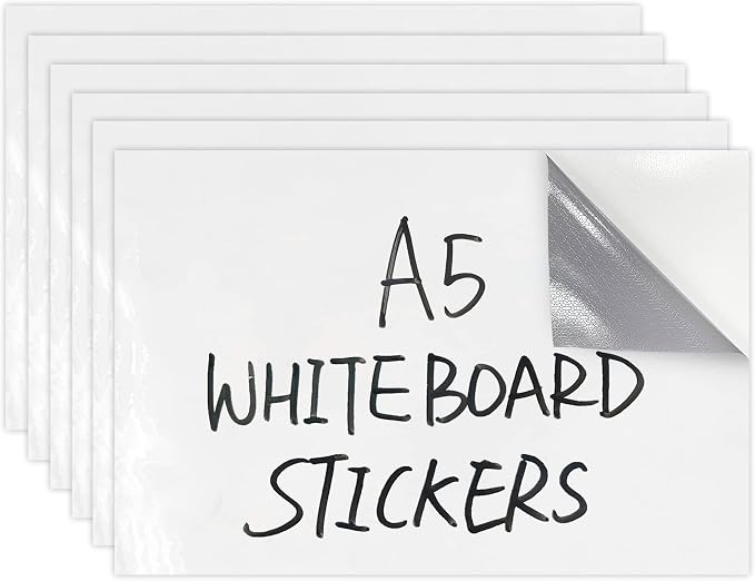 Dry Erase Board Sticker- Whiteboard Stickers-5.82''x8.27'' Removable Dry Erase by zcsame