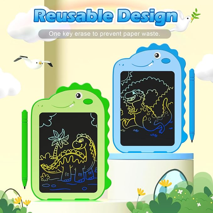 2 Pack LCD Writing Tablet for Kids, 6.5 Inch Colorful Doodle Board Drawing - Image 2