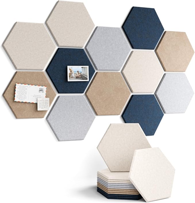 Fluxynara Hexagon Cork Board Alternative by FLUXYNARA