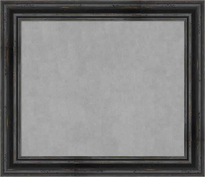 Amanti Art Black Framed Magnetic Board 25x29 Medium Vision Board by AmantiArt