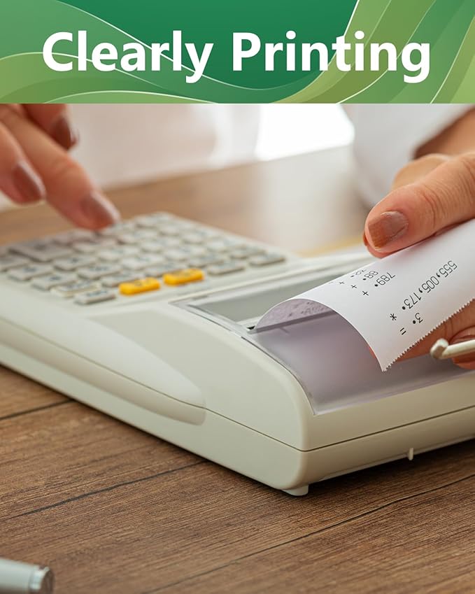 5 Packs IR40T Calculator Ink Roller Printer Ribbon IR-40T CP13 MP-12D PR-42 IR-40T, Black & Red Compatible with Casio HR-100TM HR-150TM HR-170RC, Sharp EL-1750V EL-1801V-DeskLoop Office