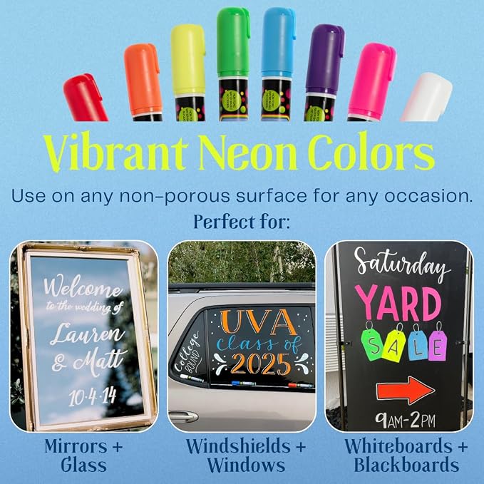 10mm JUMBO Tip Liquid Chalk Drawing Markers - Image 2
