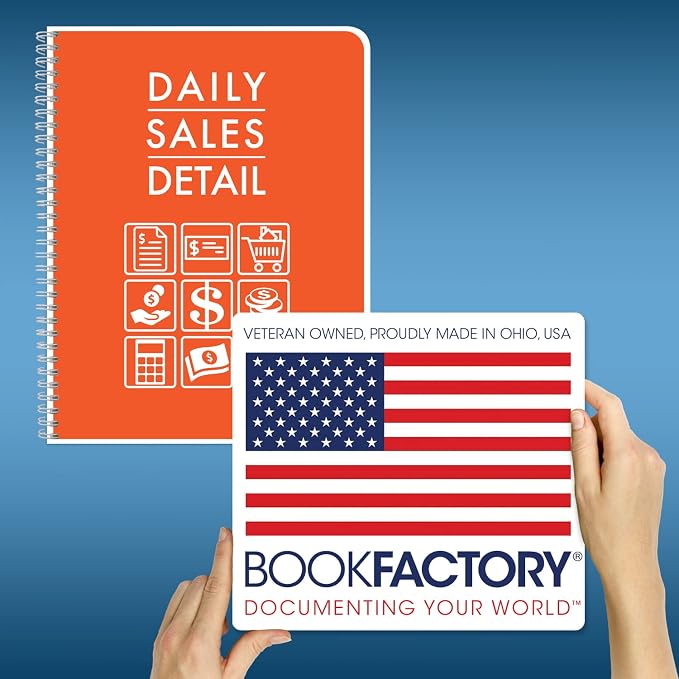 BookFactory Daily Sales Detail Log Book/Order Log Book/Daily Customer Sales - Image 8