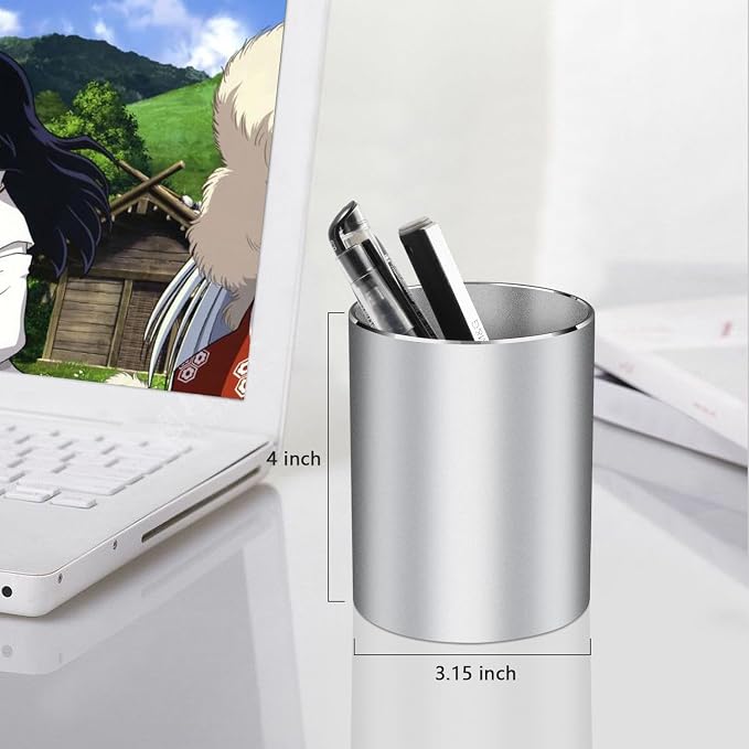 Pen holder, aluminum alloy waterproof pen holder, desktop simple and modern - Image 4