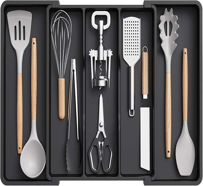 Lifewit Utensil Organizer, Expandable Kitchen Drawer Tray, Adjustable Cutlery by Lifewit