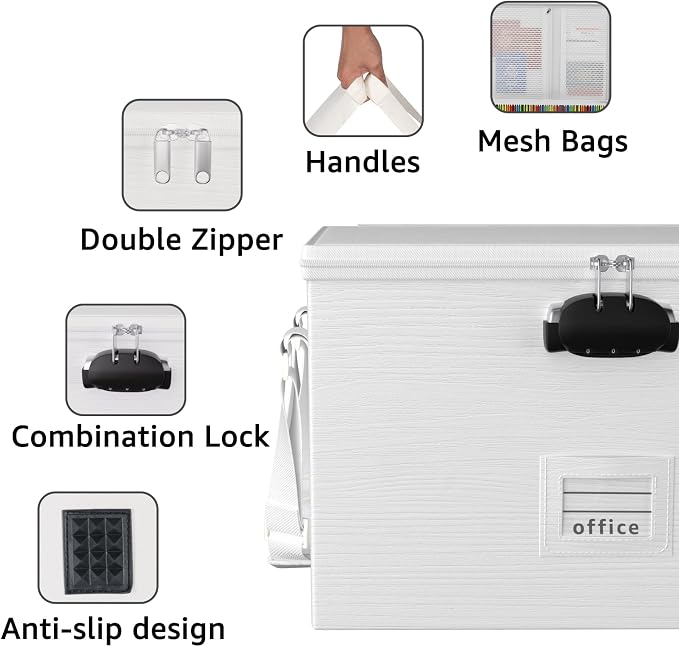 ROSONG Fireproof Document Box File Organizer - Image 5