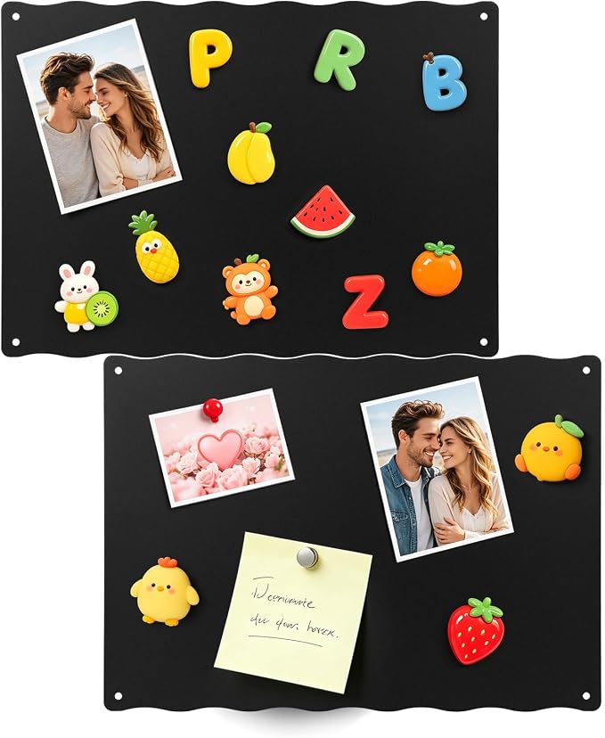 2Pack Magnet Board for Wall, Magnetic Wall Board for Letters, Spice Jars by Unknown