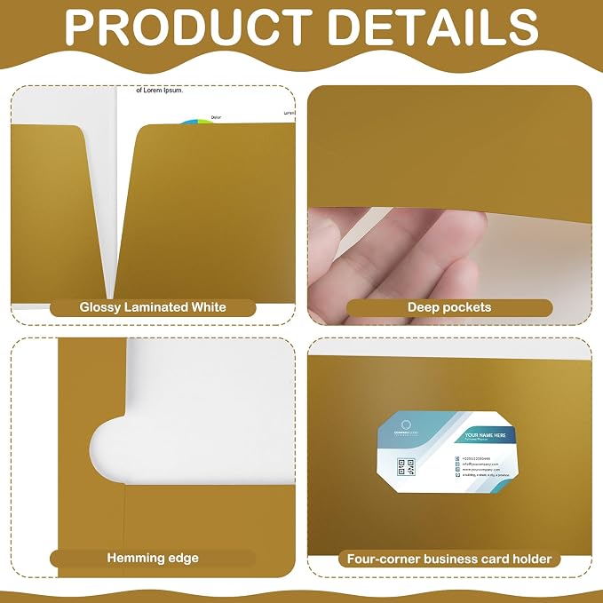 Yeaqee 200 Pack Folders Bulk - Image 3