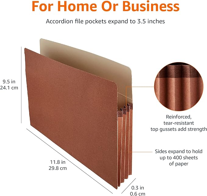 Amazon Basics Expanding File Folder Organizer - Image 7
